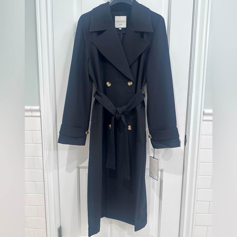 Bagatelle Belted Trench Coat Jacket Medium NWT
